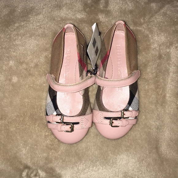 Burberry Other - Burberry Girls Pink and Checkered Shoes